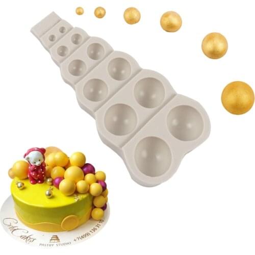 Pearl Circular Silicone Mold Sugarcraft Fondant Cake Decorating Tools Cupcake Chocolate Baking Mold