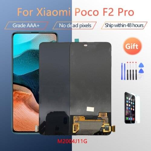 6.67'' Super AMOLED For Xiaomi Poco F2 Pro LCD Display Touch Screen Digitizer Replacements For redmi k30 pro