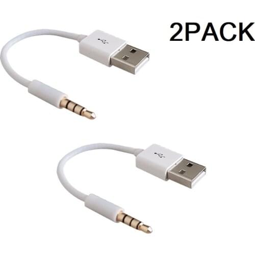 2pack USB Data Sync & Charger Cable Cord for Shuffle 3/4/5/6/7 Generation