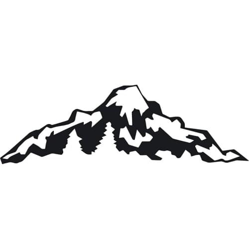 40649# Die-Cut Vinyl Decal Rocky Mountains Car Sticker Waterproof Auto Decors on Car Body Bumper Rear Window