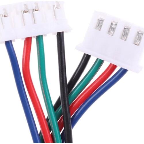 5Pcs 3D Printer Parts Stepper Motor cables 4pin to 6pin XH2.54 connector wire