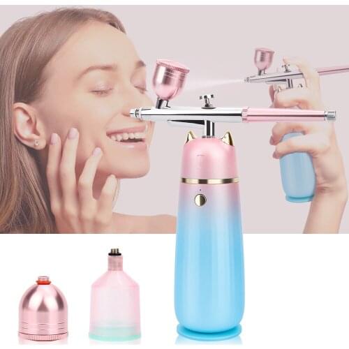Water Oxygen Injection Nano Facial Atomization Moisturize Airbrush Sprayer Skin Care Facial Spray Beauty Apparatus Compressor