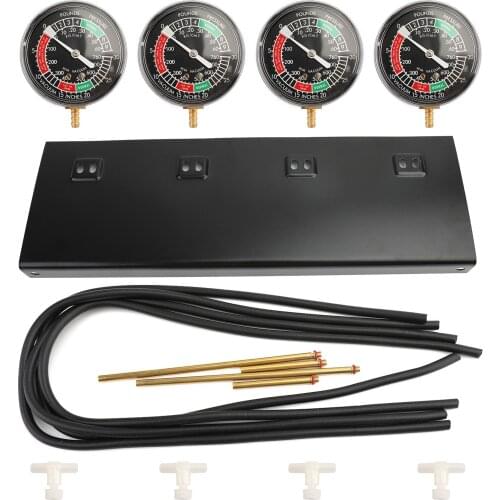 Areyourshop Motorcycle Fuel Vacuum Carburetor Synchronizer Sync Gauge 4-Carb Vacuum Gauge Balancer Sets for Yamaha