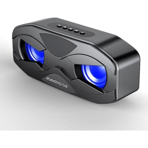 2500mAh Wireless Speaker Bluetooth Colorful Light Outdoor Loudspeaker 6D Stereo HiFi FM Radio Home Bedside Portable Subwoofer