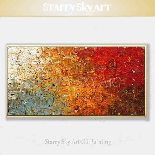 Large Canvas Painting Contemporary Wall Art Pictures for Wall Decor Pure Hand-painted Rich Colors Modern Abstract Oil Painting
