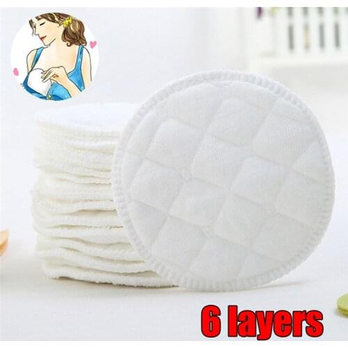6 floor 12Pcs Baby Feeding Breast Pads Reusable Washable COTTON Nursing Breastfeeding