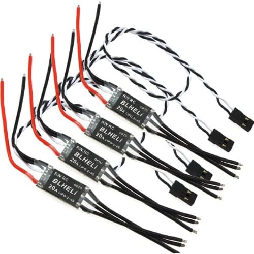 F16816-4/18-4 JMT 1Set 4 Pcs RW.RC V14.2 Version BLHeli Program OPTO mini 16A / 20A / 30A ESC for Drone 250 FPV DIY