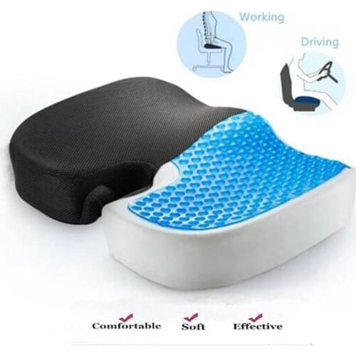 Gel Orthopedic Memory Cushion Foam U Coccyx Travel Seat Massage Car Office Chair Protect Healthy Sitting Breathable Pillows