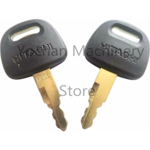 2 PCS H800 Excavator Ignition Key For Hitachi ZAX ZAXIS Grab BU0028 Zax ex60 / 70 / 120 / 200 / 210 Door Lock