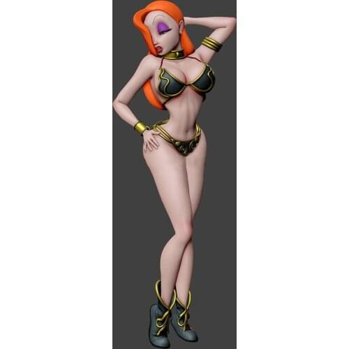 1/24 75mm 1/18 100mm Resin Model Cartoon Slave Girl Figure Unpainted No Color RW-295