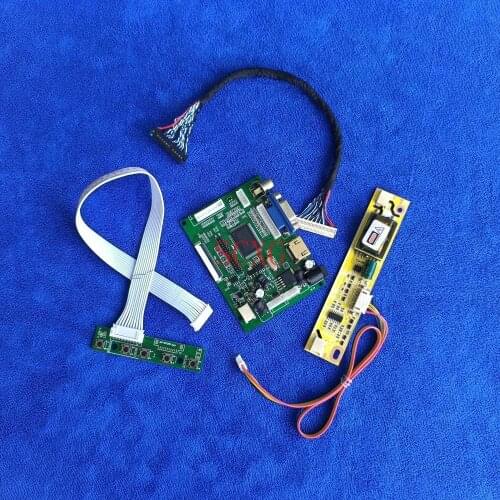 Monitor 2-CCFL Fit LP171WP5/LP171WP6/LP171WP7 1440*900 30-Pin LVDS LCD controller drive board AV VGA HDMI-compatible DIY Kit