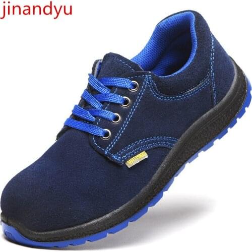 Breathable Safety Shoes Men Steel Toe Work Shoes Male Construction Site Non Slip Anti Puncture Working Shoes Man Safety Boot