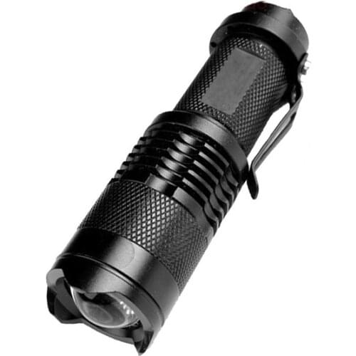 Newly Mini Zoom Electric Torch Outdoor Lighting Portable Flashlight Third Gear Adjust