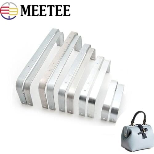Meetee 1set(2pcs) 12-30cm Doctor Mouth Bag Metal Frame Screws Clasp Buckle DIY Manual Leather Crafts Hardware Accessories BF448