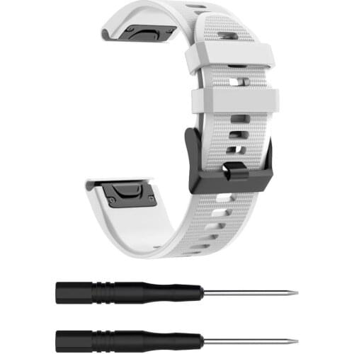 26mm Replacement Silicone Watch Strap Band for Garmin Fenix 6 Pro 5X Puls 3 HR Smart Wearable Devices Accessories