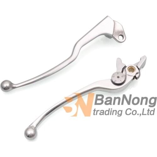 Silver Brake Clutch Levers For Suzuki GSXR600 GSXR750 GSXR1000 GSR600/GSR750/GSX-S750 SFV650 GLADIUS DL650/V-STROM