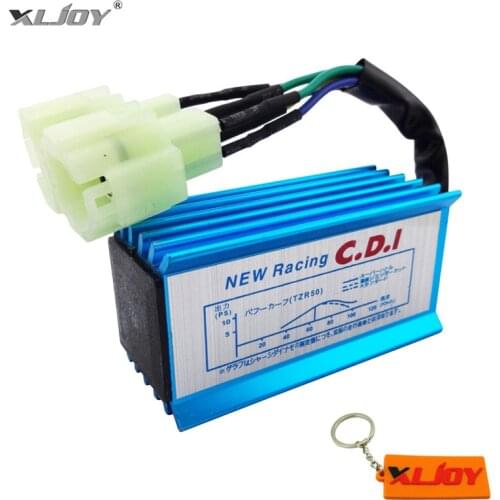 Blue 6 Pin Racing AC CDI GY6 Round Pin Ignition Box For 50cc 90cc 110cc 125cc 150cc 2 stroke Engine Moped Scooter ATV Quad Buggy