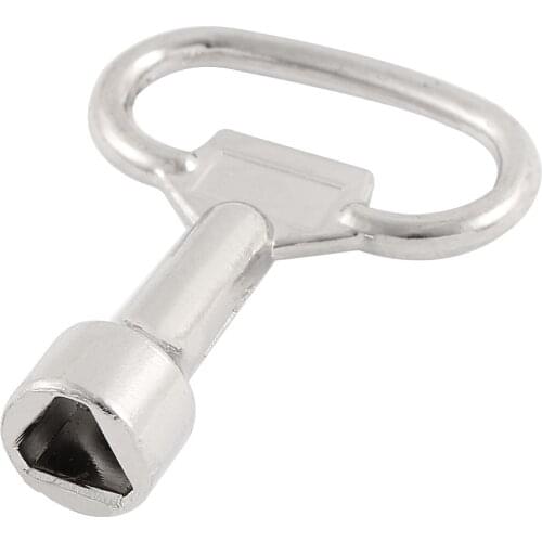 UXCELL Cabinet Train Metal Triangle Socket Spanner Key For 9.5Mm Triangular Panel Lock For Drawer, Glovebox, Electric Cabinet