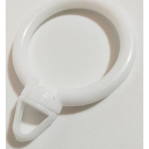 Inner diameter 43mm Plastic curtain rod rings White or golden color