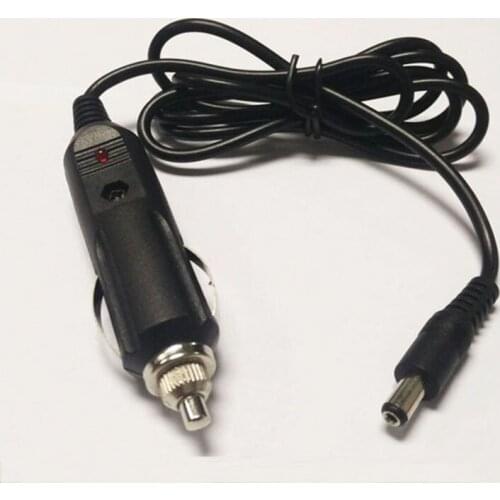 1.5m Car Charger Plug to DC5.5*2.1 Plug Quick Connector 5A/2464/20AWG Copper Cord Extension Cable for Driving Recorder Subwoofer