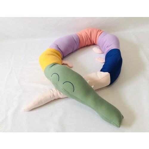 185cm Scandinavian style Danish childrens room decoration baby bed bumper small crocodile pillow bed rest sleep