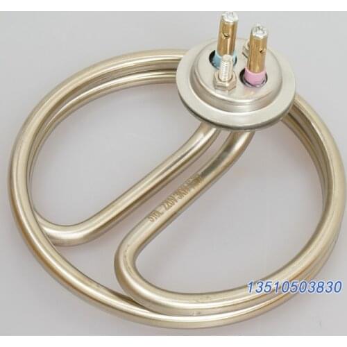 316 stainless steel 304 double ring round 2000W heating tube 3000W electric heating tube 220V heating tube steam 380V