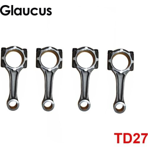 4pcs TD27 TD27T TD27TI engine connecting rod for Nissan pathfinder terrano II/van 2.7 TD D 2.7L 12100-0W801 12100-oW801