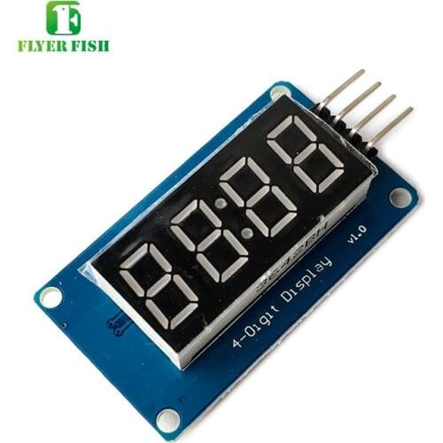 TM1637 4-Digit Red LED 0.36 Inch Display Tube 5 Segments Red Clock Double Dots Module For Arduino Board