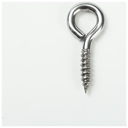 50PCS 24mm Small Eye Screw Bolt Hook 304 Stainless Steel Tiny Screw Eye DIY Rope Accessories Wood Screws Jewellery Accessories