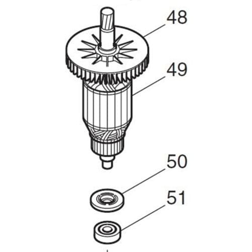 AC220-240V MAKITA 513588-6 Rotor Motor Armature for HM0830T M410 Rotor