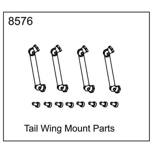 ZD racing EX07 accessories super sports car 1/7 original accessories 8576 tail seat