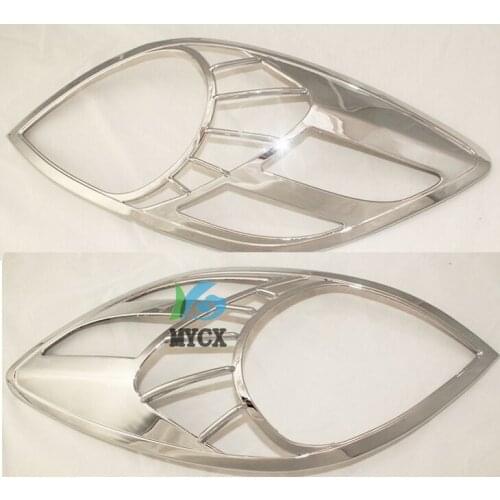 Car Accessories For Toyota Yaris 5-Door Hatchback 2007-2011 ABS Chrome Headlight Lamp Shade Front Light Cover Auto Lamp Hoods