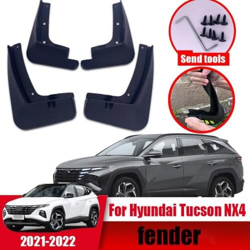 For Hyundai Tucson 2021 CN5 PP soft plastic 4PCS mudguard anti-soil and anti-dirty modified car exterior accessories