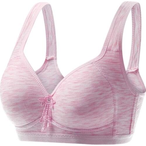 Female Lingerie Wireless Bras Lady Breathable Sexy Underwear Fashion Embroidery Push Up Bra Women Plus Size Bra A B C 34-44