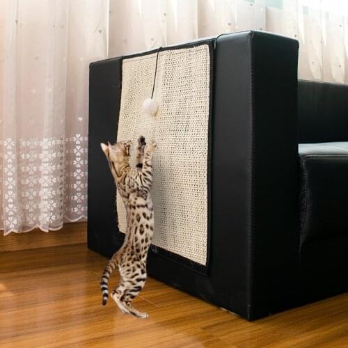 Pet cat scratcher creative new product cat grinding claw sisal cushion sofa protection cushion set sofa savior Sisal cover