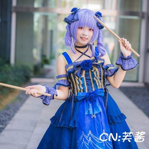 Cosplay Costume Anime Anime Bang Dream! Udagawa Ako Roselia 4th Single「ONENESS」 Dresses Christmas Halloween Free shipping CG372