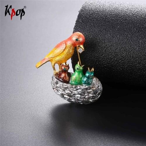 Kpop Bird Brooches For Clothes