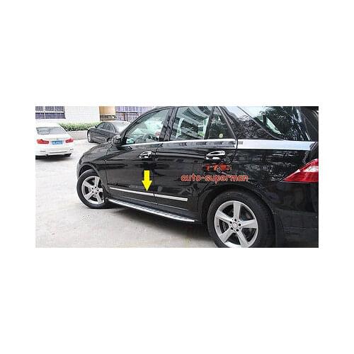 Steel Body Side door Molding line chrome Trim for Mercedes-Benz ML/GLE W166 2012