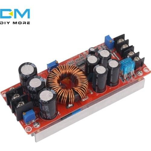 DC 20A 1200W Adjustable Boost Constant Current Module Variable Voltage Power Supply IN 8-60V Diy Electronic PCB Board