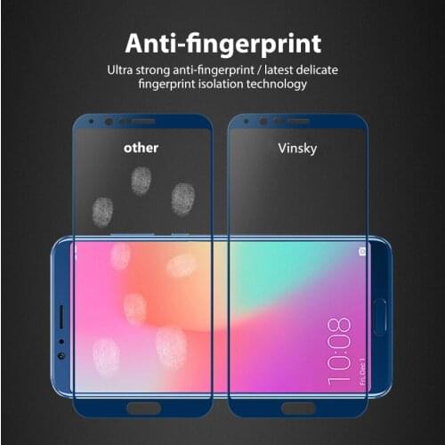 2 PCS VNSTRIP 9H Tempered Glass film For Huawei Honor10 2.5DFull Cover Anti-Scratch Curved Edge For V10 Screen Protector film