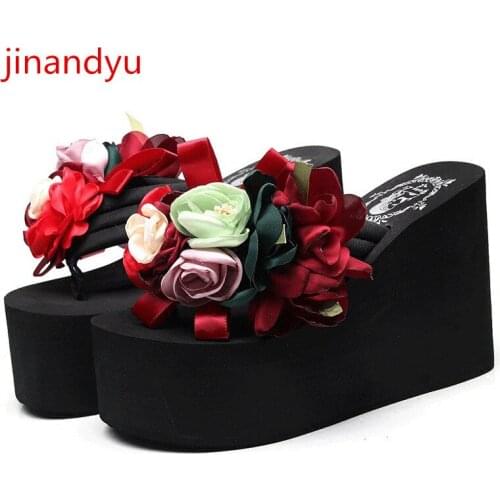 Wedges Shoes for Women Flip Flops Platform Sandals High Heels 11/8/6cm Outdoor Slippers Women Summer Comfy Sandales Femelles