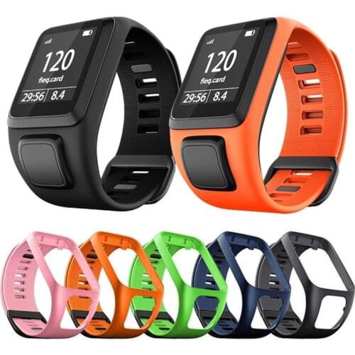 Silicone Watch Band For Tomtom4 Runner 3 Bracelet For Tomtom Watch Strap Replacement Wristbands For Tom Tom Runner 2/Spark Music