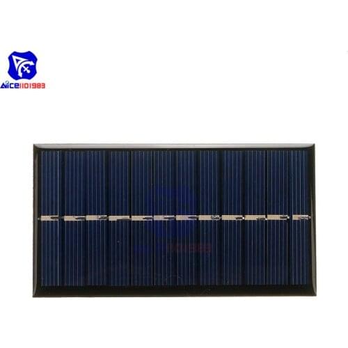 Diymore 6V 160mA Solar Panel 1W 110*60mm for Solar Lamp Toys Chargers