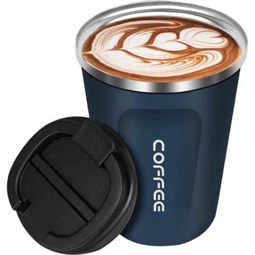 380/510ml Travel Office Car Thermos Bottle Stainless Steel Thermal Vacuum Bottle Drinking Cup Coffee Mug Thermos Mug with Lid