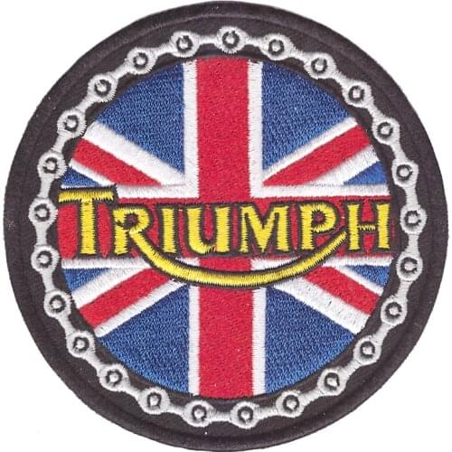 High-quality goods shelves Kinds of Triumph British Vintage Motorcycle Biker Shirt Jacket Cap Classic iron on patch