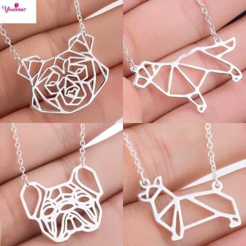 Punk Gothic Simple Style Fashion Women Birthday Jewelry Jewelry Gift Dog Necklace for Women New Animal Dog Pendant Necklace 2020