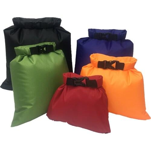 1.5/ 2.5/3.5/4.5/6L Outdoor Swimming Waterproof Bag PU Coating Beach Pouch Multifunctional Sack For Boating Fishing Rafting
