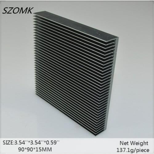 1 pc, electronics heat sink 90*90*15mm aluminum metal radiator CPU aluminium project electronic 2014 new