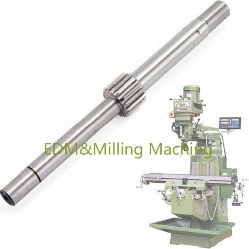 1PC High Quality Milling Machine Feed Shaft Input Shaft B166 Head Part Gear Shaft Bridgeport CNC DURABLE New