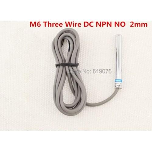 5Pcs M6 Three Wire NPN NO 2mm distance measuring inductance proximity switch sensor -LJ6A3-2-Z/BX